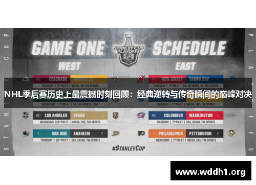 NHL季后赛历史上最震撼时刻回顾：经典逆转与传奇瞬间的巅峰对决